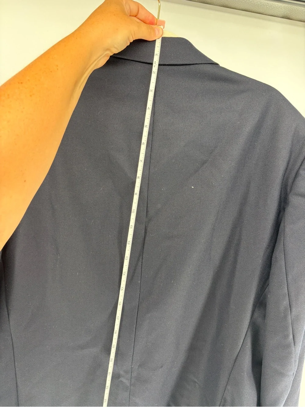 Vintage 90s Ralph Lauren Navy Wool Blazer Sport Coat Gold Buttons Men's 42T Tall